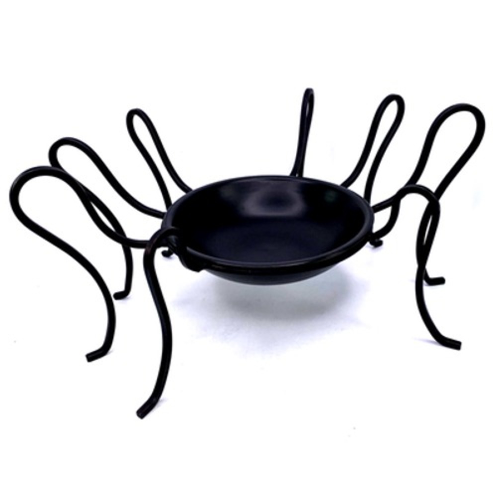 Hallmark Witch Ware Spider Bowl‎ Centerpiece Metal Legs Ceramic Bowl